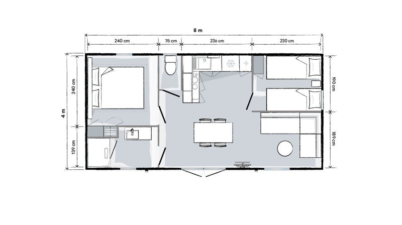 Plattegrond Veluwse veranda chalet 4 persoons.JPG